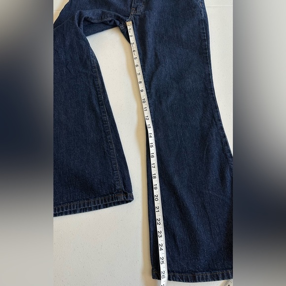 Vintage Y2K Calvin Klein Mid-Rise Flare Double Stone Wash Jeans Size 1 - Picture 5 of 12